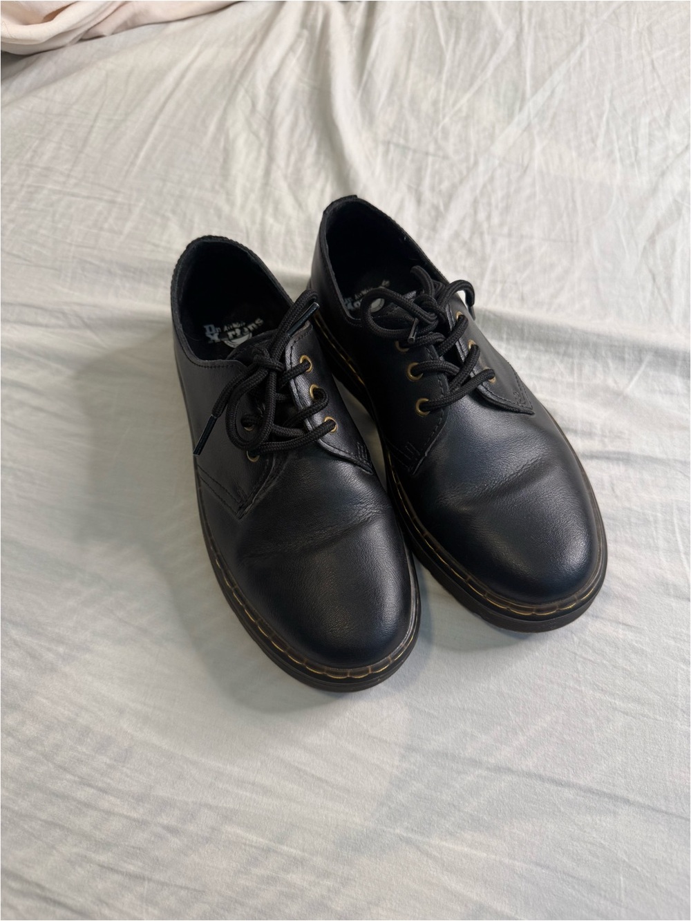 Black Lace-Up Casual Shoes